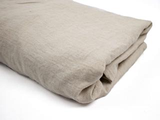 Přírodní prostěradlo na dvojlůžko měkčené - 100% LEN 180x200x20, S gumičkou