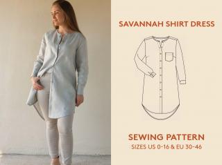 Šaty Savannah - dámský střih - vel. 30-54