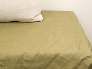 Tropic lněné prostěradlo zelené 220 g/m2 80x200x20, S gumičkou
