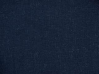 VZOREK - Lněná látka měkčená NAVY modrá 170g/m2