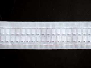 Záclonová páska - pravidelné řasení, 63 mm