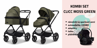 CLICC Kombi set - MOSS GREEN MELANGE