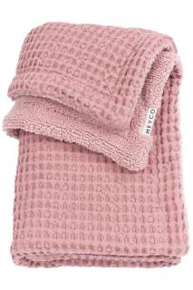 Deka Waffle Teddy fleece  - Old pink