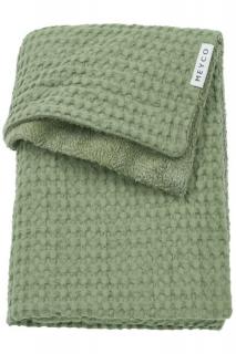 Deka Waffle Teddy fleece - Olive green
