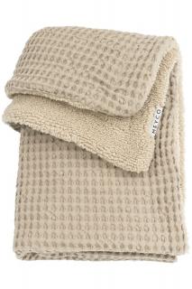 Deka Waffle Teddy fleece  - Sand