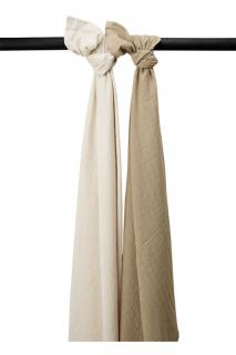 Mušelínové pleny 2-balení Soft sand/taupe