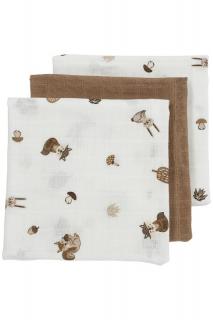 Mušelínové pleny 3-balení - Forest animals toffee