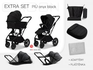 PIÚ Extra set Black chrome - ONYX BLACK