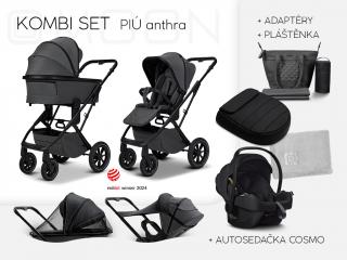PIÚ Kombi set Black matt - ANTRA