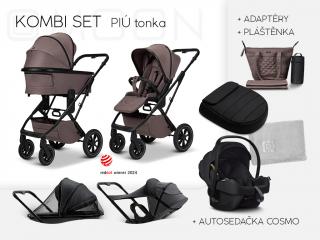 PIÚ Kombi set Black matt - TONKA