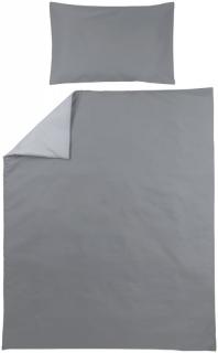 Povlečení 100x135 cm - Uni grey/light grey