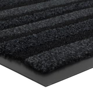 Antracitová vnitřní čistící vstupní rohož FLOMA Passage (Cfl-S1) - délka 68 cm, šířka 90 cm a výška 0,9 cm