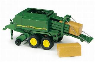 Bruder 02032 Balíkovač s baličkou John Deere C441R a dva balíky