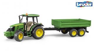Bruder 02108 Traktor JOHN DEERE s vlekem
