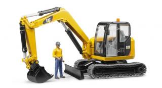 Bruder 02466 Minibagr CAT s figurkou