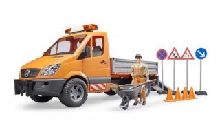 Bruder 02537 Mercedes Benz Sprinter komunální s řidičem a příslušenstvím