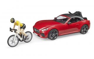 Bruder 03485 Roadster s cyklistkou
