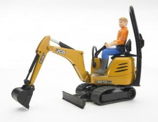 Bruder 62002 JCB Minibager 8010 CTS + bagrista