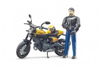 Bruder 63053 Ducati Scrambler s řidičem