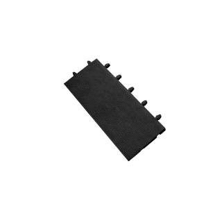 Černá gumová náběhová hrana  samec  pro rohože Tough - 48 x 18 x 2 cm
