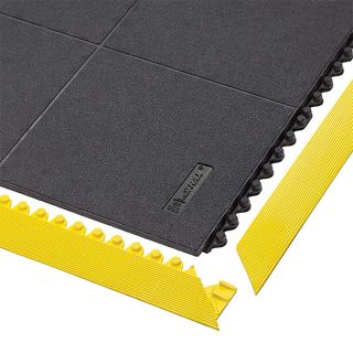 Černá gumová průmyslová rohož Cushion Ease Solid ESD - 91 x 91 x 1,9 cm