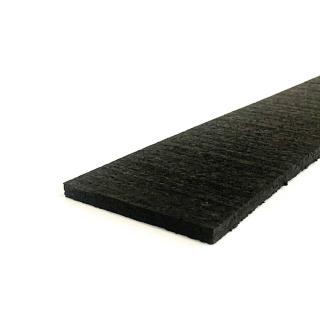 Černá gumová soklová podlahová lišta FLOMA SF1100 IceFlo - 200 x 7 cm a tloušťka 0,8 cm