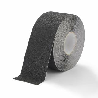 Černá korundová protiskluzová páska FLOMA Extra Super - 18,3 m x 10 cm a tloušťka 1 mm