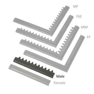 Černá náběhová hrana  samec  MF Safety Ramps D23/C23 - 50 x 6 cm