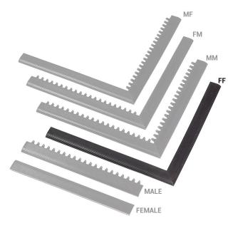 Černá náběhová hrana  samice  MF Safety Ramps D12/C1,2 Nitrile - 100 x 5 cm