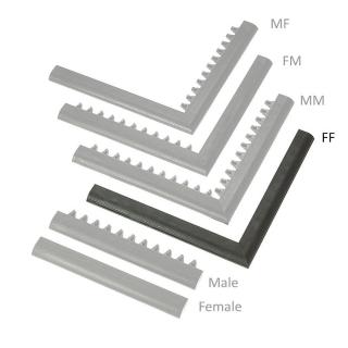 Černá náběhová hrana  samice  MF Safety Ramps D23/C23 - 100 x 6 cm
