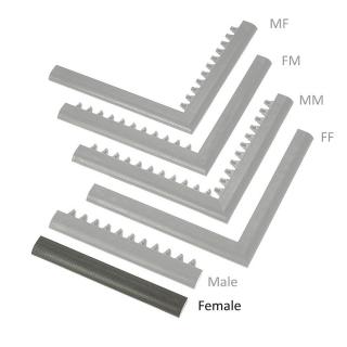 Černá náběhová hrana  samice  MF Safety Ramps D23/C23 - 50 x 6 cm