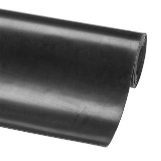 Černá protiskluzová průmyslová hladká rohož (metráž) Rib ‘n’ Roll - 10 m x 100 cm x 0,3 cm