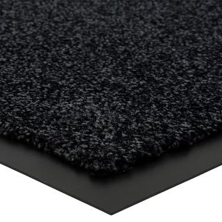 Černá vnitřní čistící vstupní rohož FLOMA Briljant (Bfl-S1) - délka 80 cm, šířka 120 cm a výška 0,9 cm