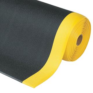 Černo-žlutá protiúnavová průmyslová rohož Sof-Tred - 1830 x 122 x 0,94 cm