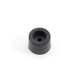 Černý gumový kónický doraz s dírou pro šroub FLOMA - průměr 5 cm x 3,5 cm