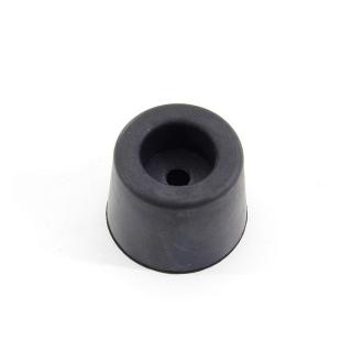 Černý gumový kónický doraz s dírou pro šroub FLOMA - průměr 7 cm x 5 cm