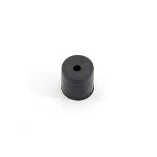 Černý gumový válcový doraz s dírou pro šroub FLOMA - průměr 2 cm x 2 cm