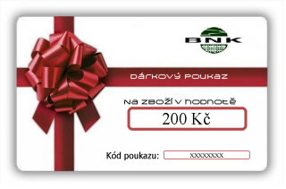 Dárkový poukaz BNK ve výši 200,-Kč