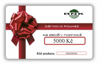 Dárkový poukaz BNK ve výši 5000,-Kč