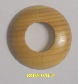 Dřevěná rozeta borovice 1/2  - 23,5 mm - masiv