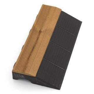 Dřevěný nájezd  samec  pro terasovou dlažbu Linea Combi-Wood - 40 x 20,5 x 6,5 cm