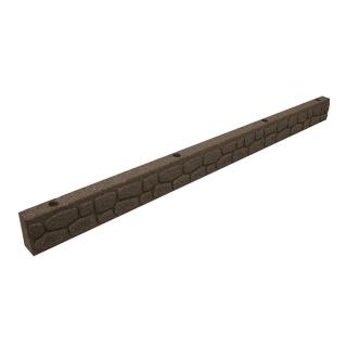Hnědý gumový zahradní obrubník FLOMA Rockwall - 122 x 5,1 x 8,9 cm