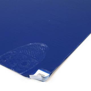 Modrá lepící dezinfekční dekontaminační antibakteriální rohož Biomaster Antibacterial Sticky Mat, FLOMA - 60 x 115 cm - 30 listů