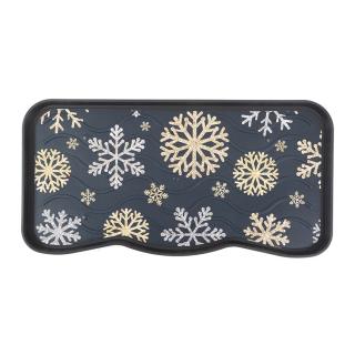 Plastový odkapávač na boty FLOMA Sparkle Snowflakes - 38 x 75 x 2,1 cm