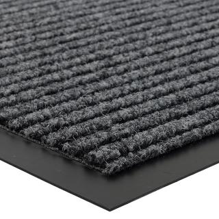 Šedá vnitřní čistící vstupní rohož FLOMA Everton - délka 40 cm, šířka 60 cm a výška 0,6 cm
