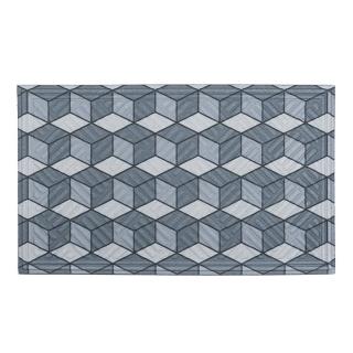 Textilní gumová čistící vnitřní vstupní rohož FLOMA 3D Cube - 45 x 75 x 1,1 cm