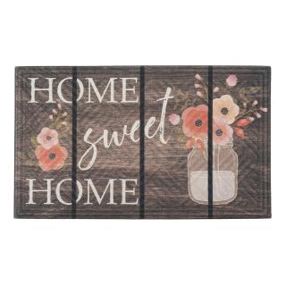 Textilní gumová čistící vnitřní vstupní rohož FLOMA Mason jar - 45 x 75 x 1,1 cm