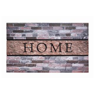 Venkovní čistící vstupní rohož FLOMA Residence Home Bricks - délka 45 cm, šířka 75 cm a výška 0,9 cm