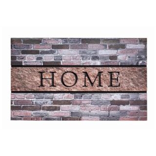 Venkovní čistící vstupní rohož FLOMA Residence Home Bricks - délka 45 cm, šířka 75 cm a výška 0,9 cm