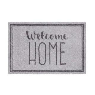 Vnitřní čistící pratelná vstupní rohož FLOMA Lima Welcome home - 50 x 75 x 0,7 cm